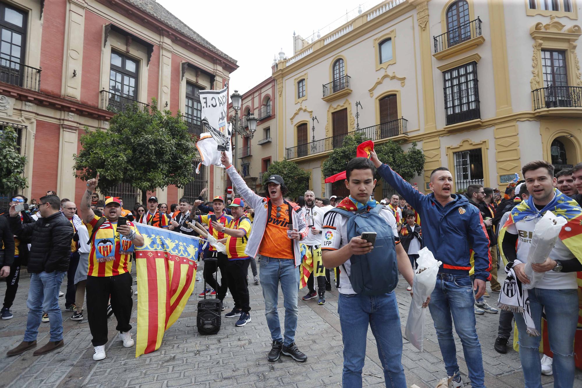 El valencianismo toma Sevilla: así está la ciudad
