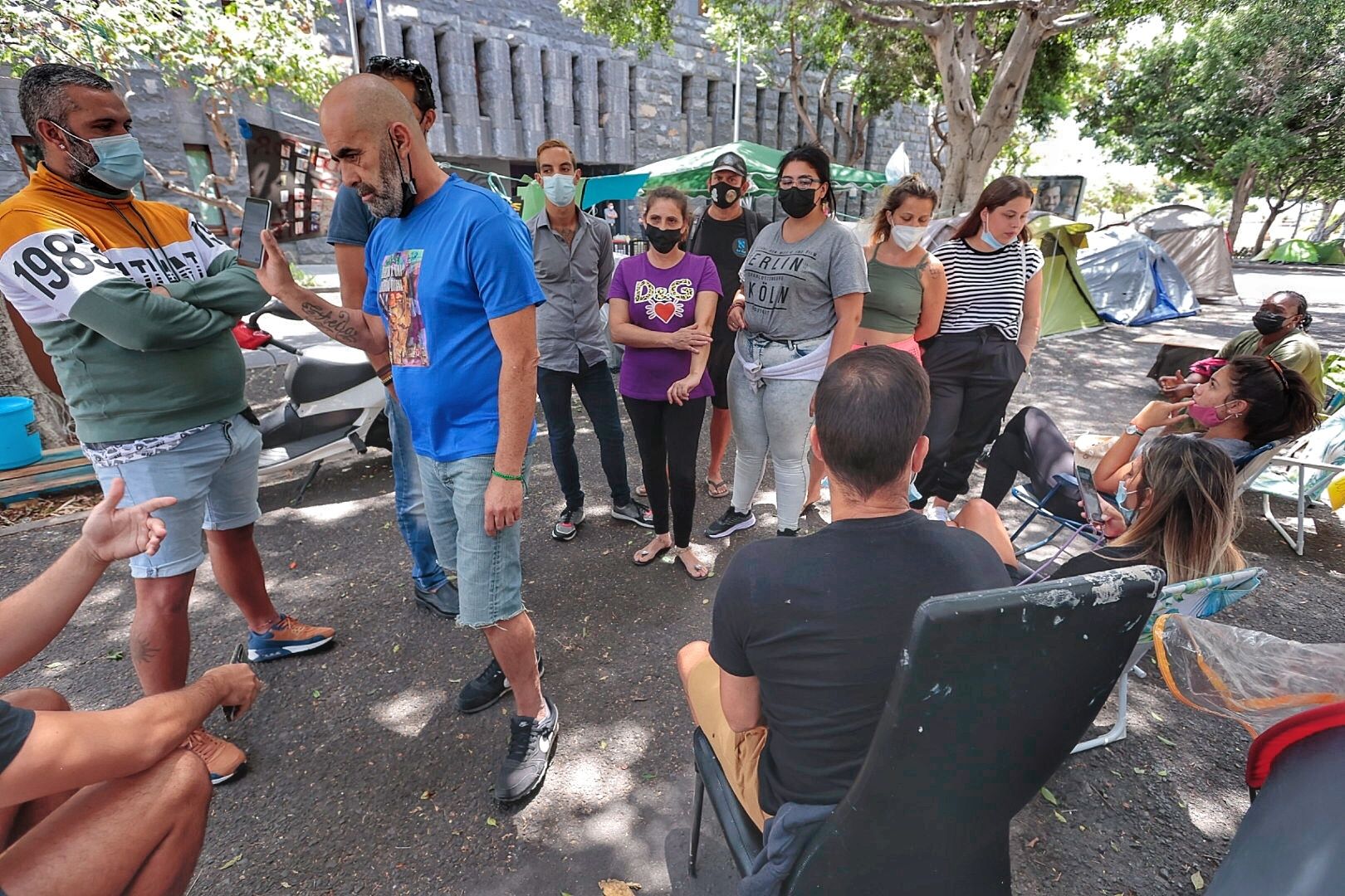 Asamblea de los campistas para informar reunión Visocan