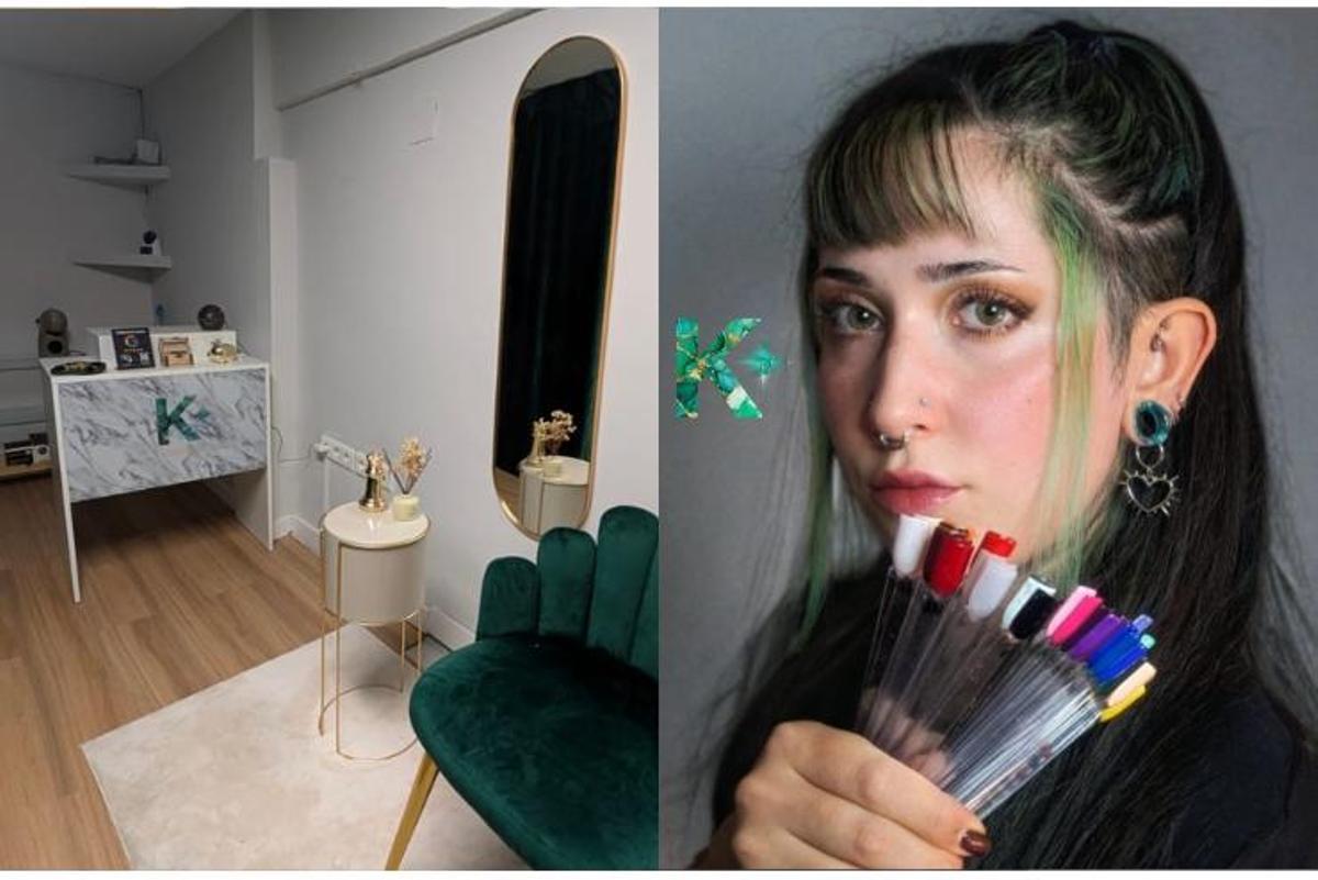 El interior del centro de estética Kuri Studio, en Cáceres.