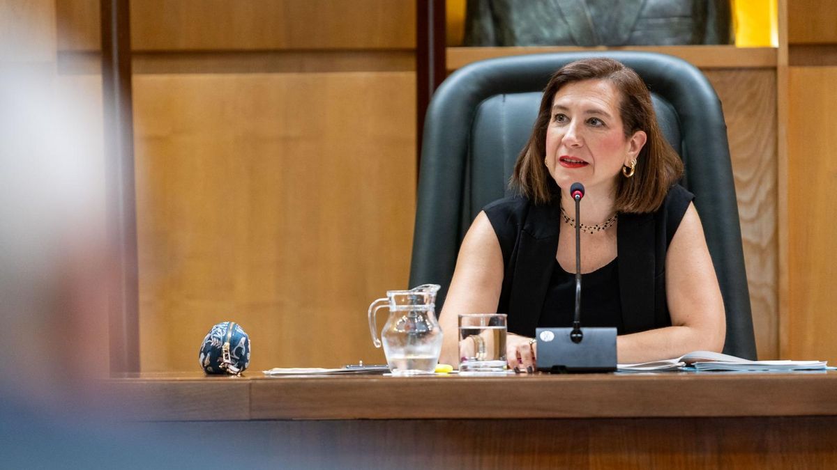 Sara Fernández, en la comisión de Cultura de este martes.