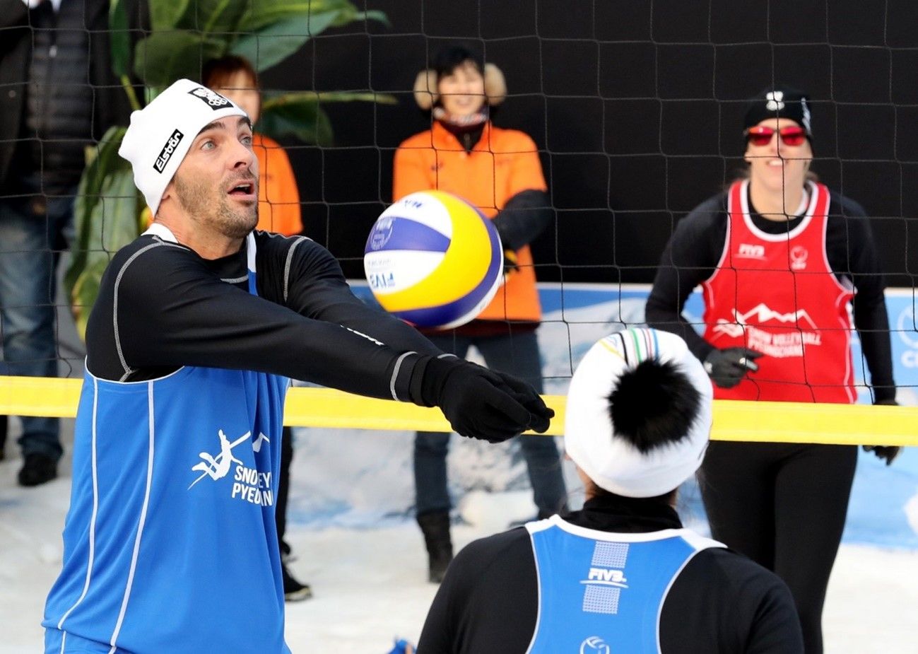 Exhibició de Vòlei Neu a Pyeongchang