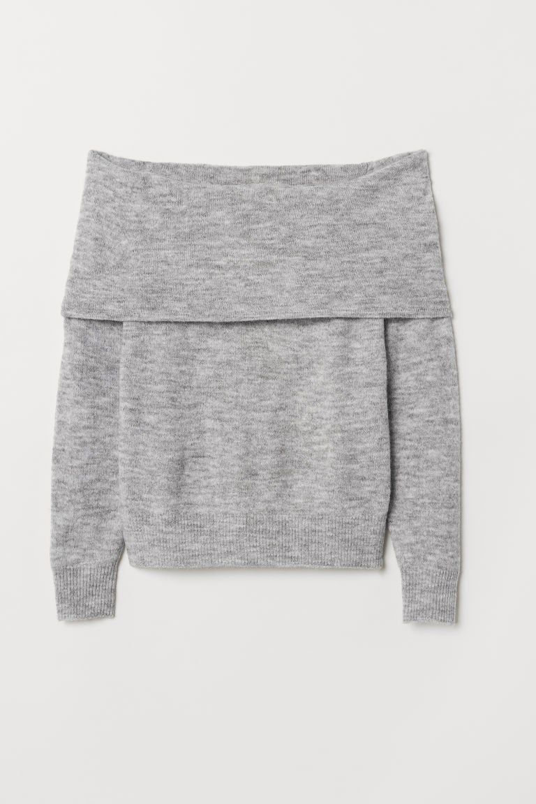 Jersey hombros descubiertos (Precio: 13,99 euros)