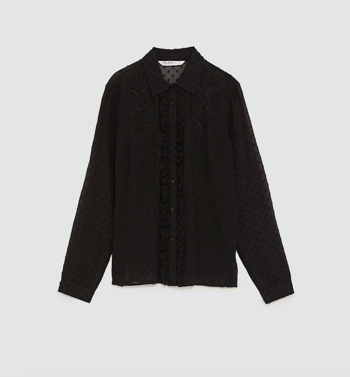 20 camisas de Zara: de plumetti negro