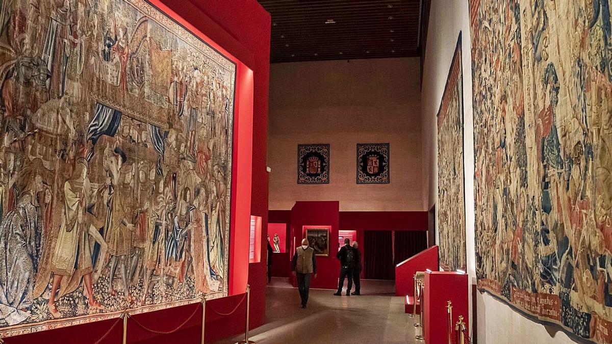Tapices flamencos del Museo Catedralicio de Zamora que protagonizan la exposición “Comuneros: 500 años”. | Ical
