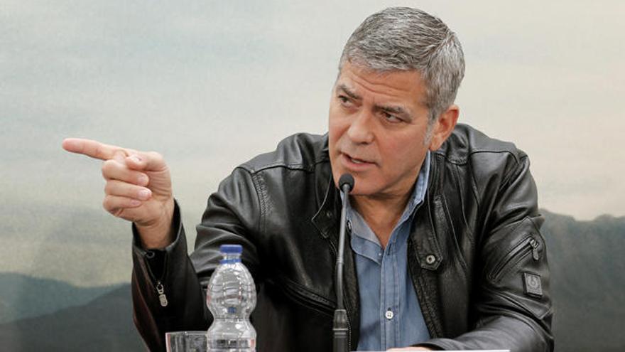 George Clooney, en rueda de prensa.