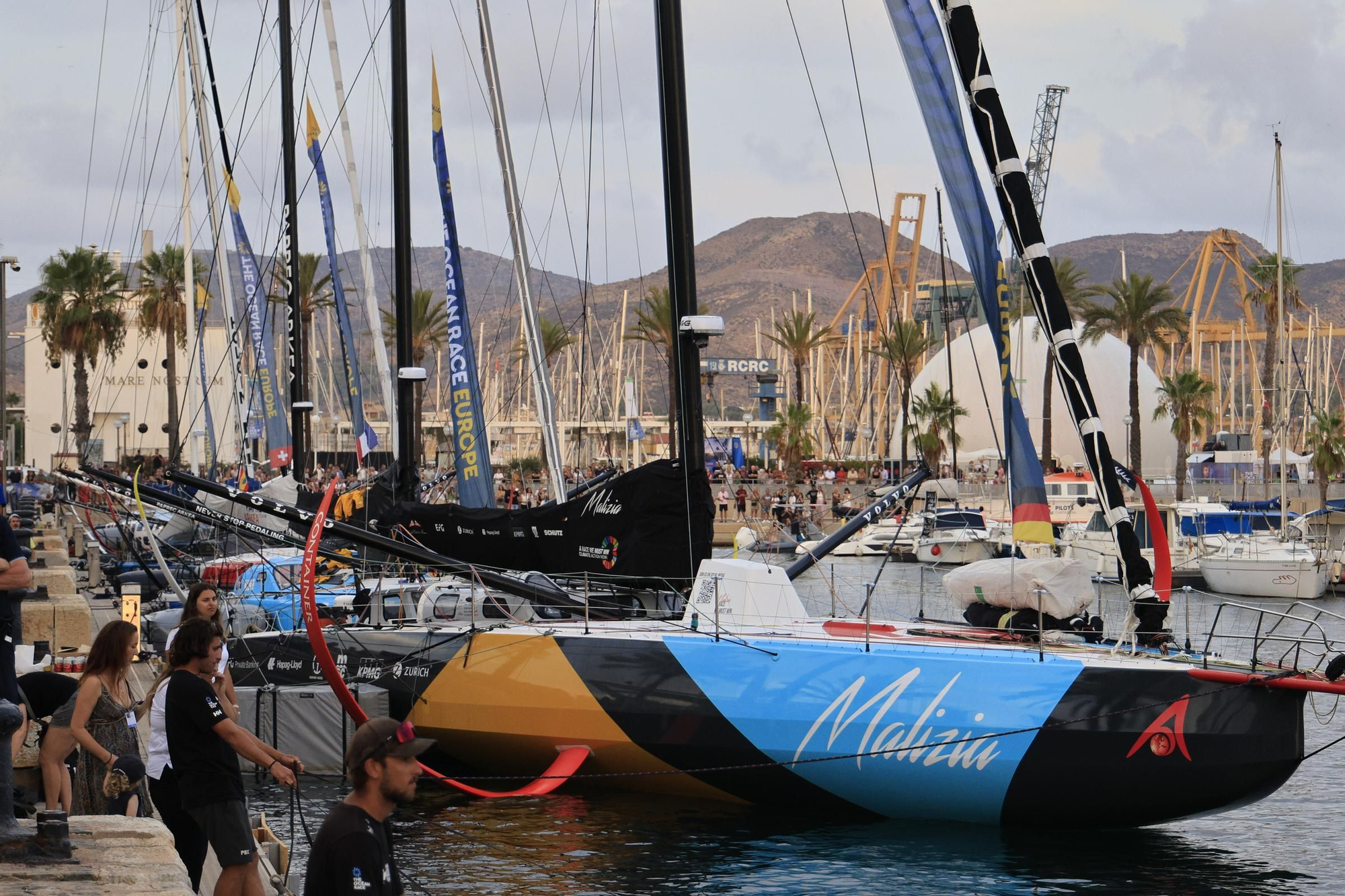 El ambiente de The Ocean Race en Cartagena