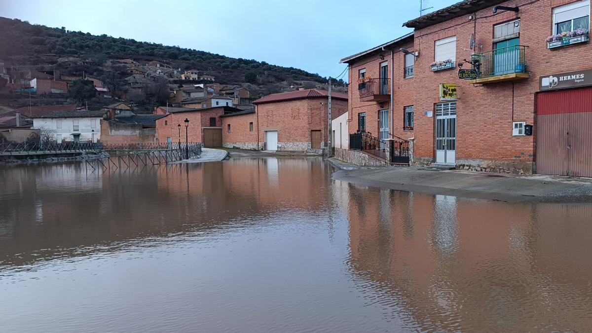 Casco urbano de Morales del Rey esta mañana.