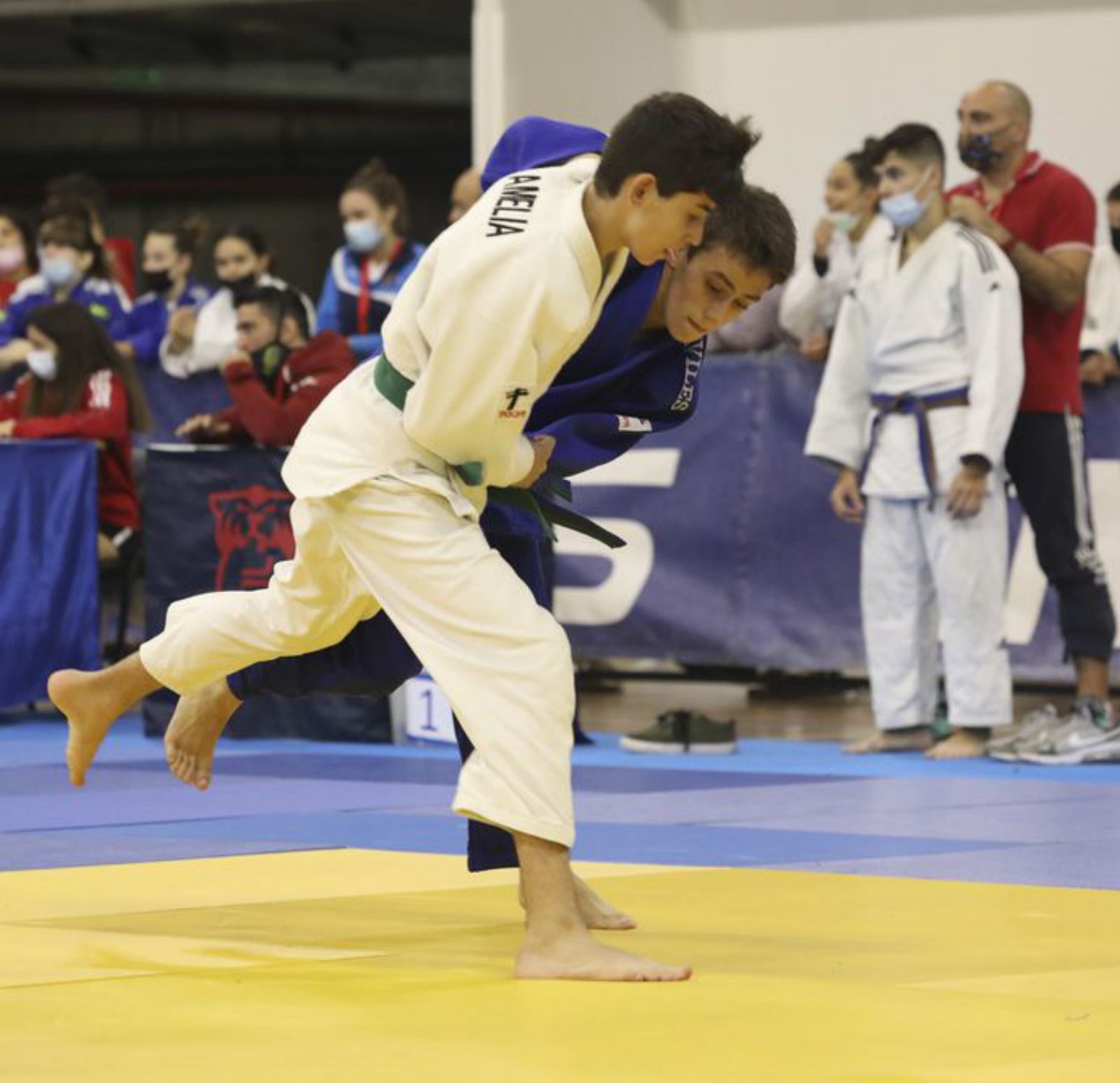 Daniel Pizarro, a la derecha. | Judo Avilés / Ricardo Solís