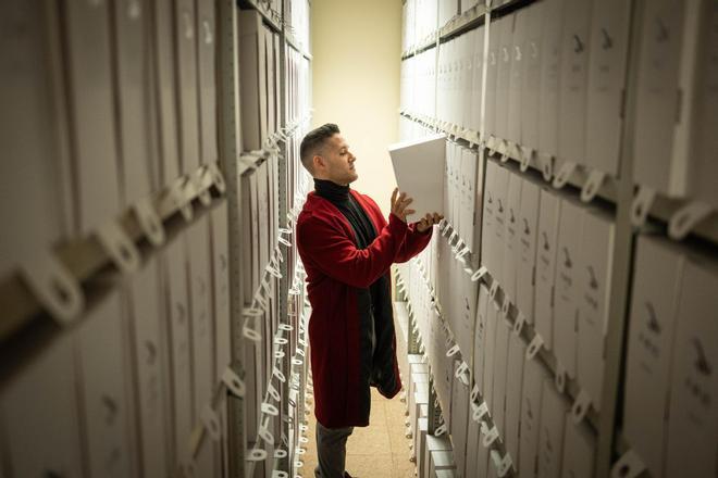 Daniel Melián, responsable del Archivo Histórico de La Laguna