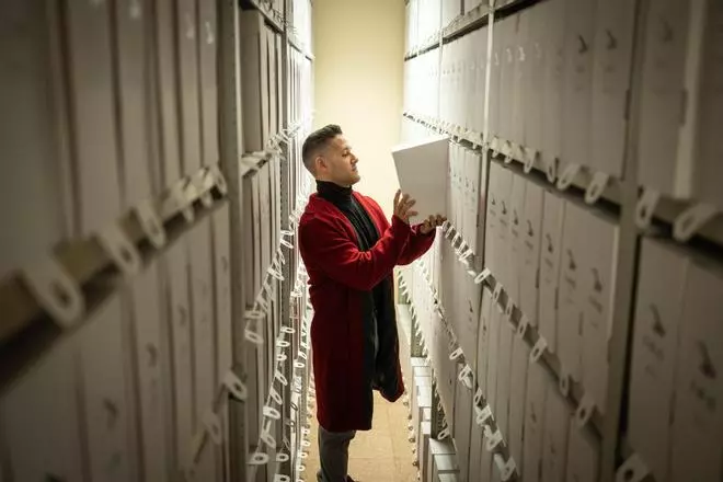 Daniel Melián, responsable del Archivo Histórico de La Laguna