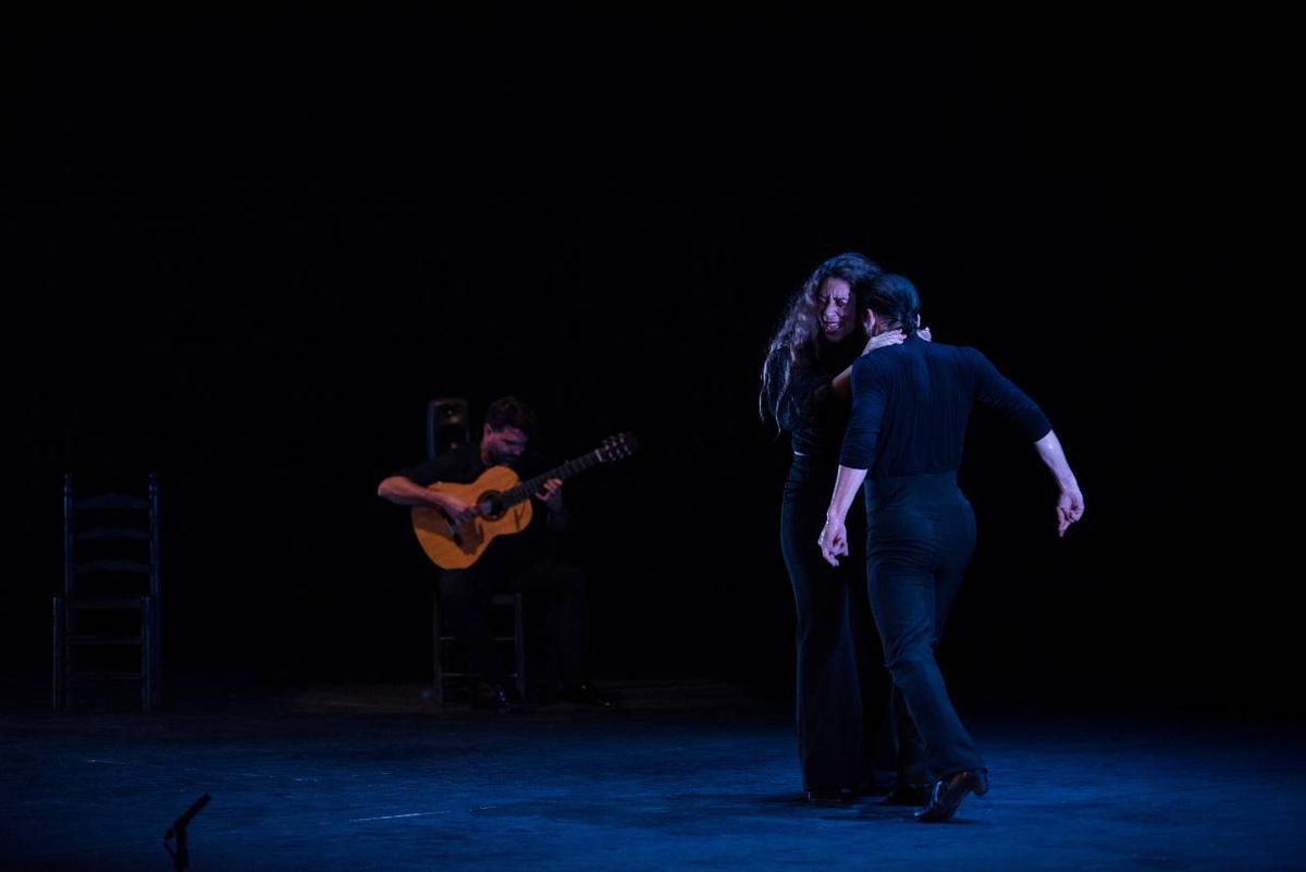 Alfonso Losa durante el estreno de Flamenco: espacio creativo en el Cartuja Center CITE, el 15 de septiembre