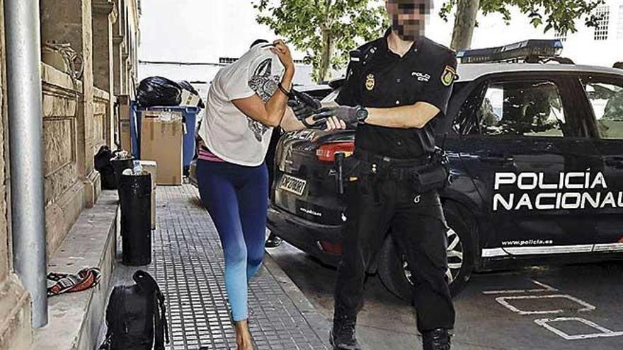 La mujer acusada, a finales de junio al ser puesta a disposiciÃ³n judicial en Palma.