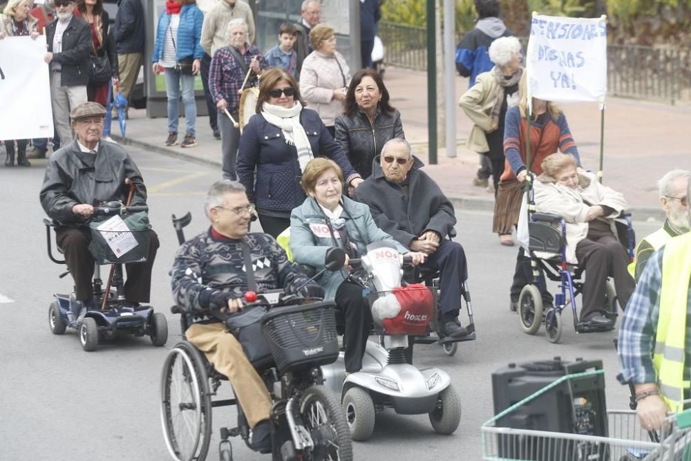 Manifestación por unas pensiones dignas en Murcia