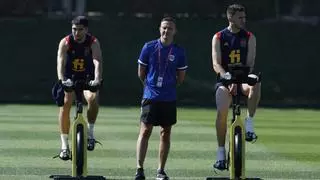 Carlos Soler y Laporte no entrenan con el grupo