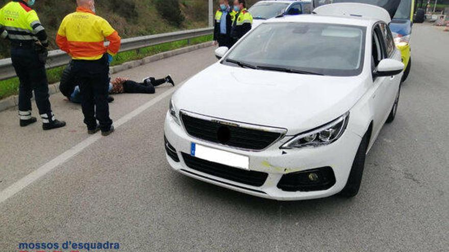 El vehicle interceptat per la policia.