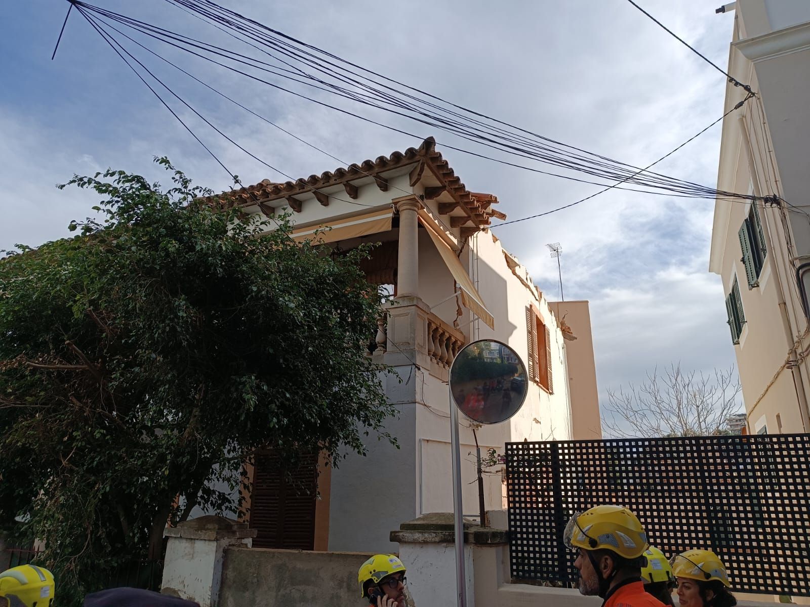 Derrumbe sin víctimas en un edificio de El Terreno, en Palma