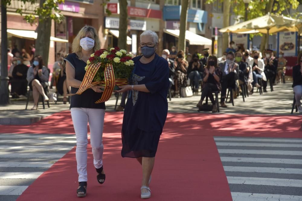 L'acte de la Diada 2020 a Manresa, en fotos