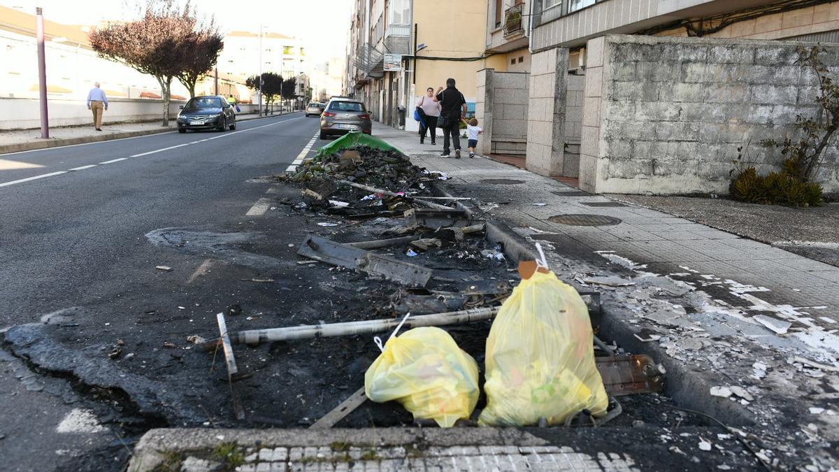 Consecuencias de uno de los fuegos, probablemente intencionados