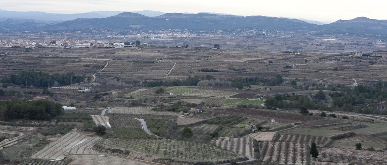 Terrenos agrícolas en Castelló de Rugat, en una imagen de archivo.