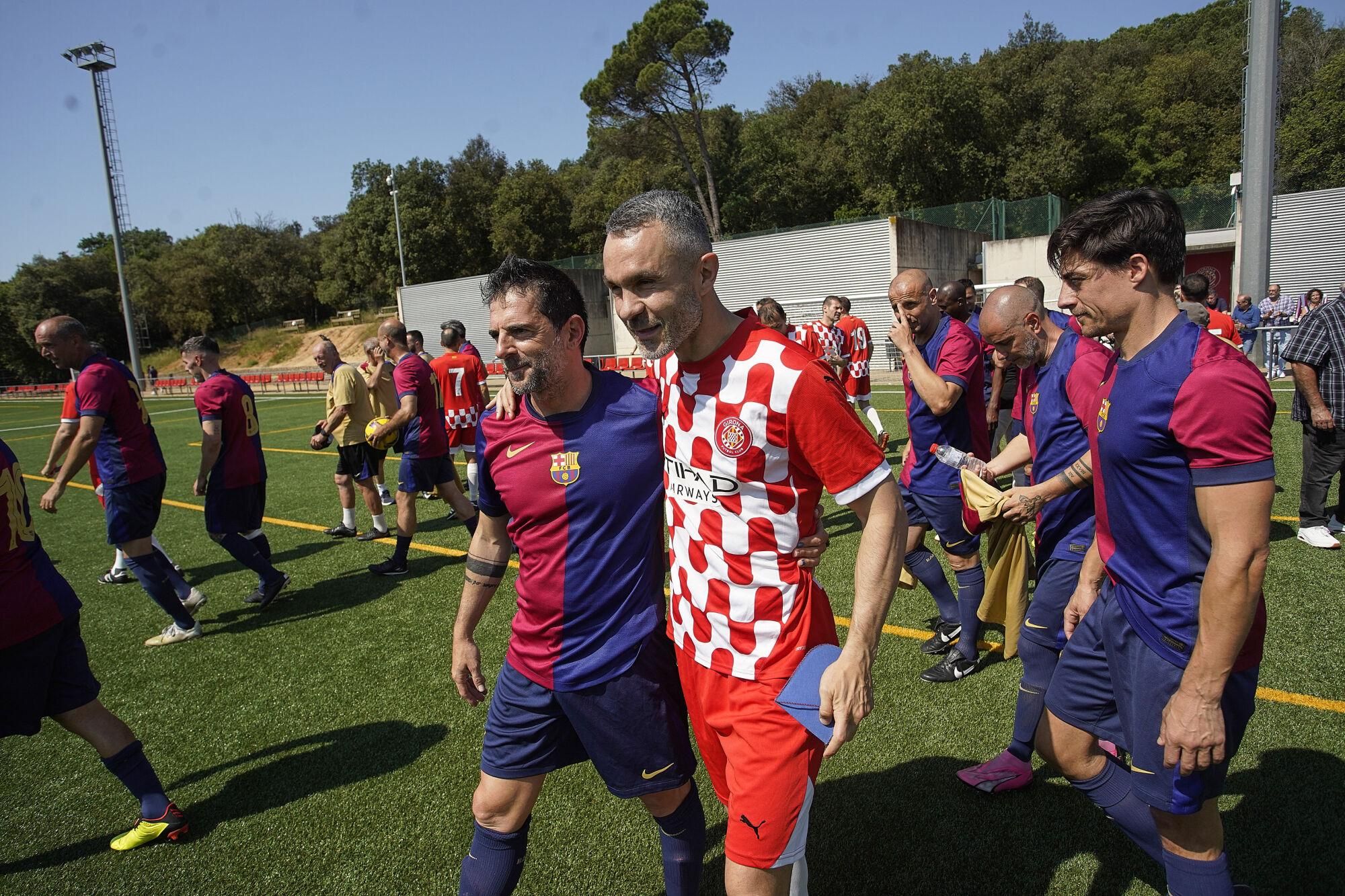 GIRONA. Torres de Palau Girona FC Legends-Agrupació Jugadors FCB, en homenatge a Pepe Pinto