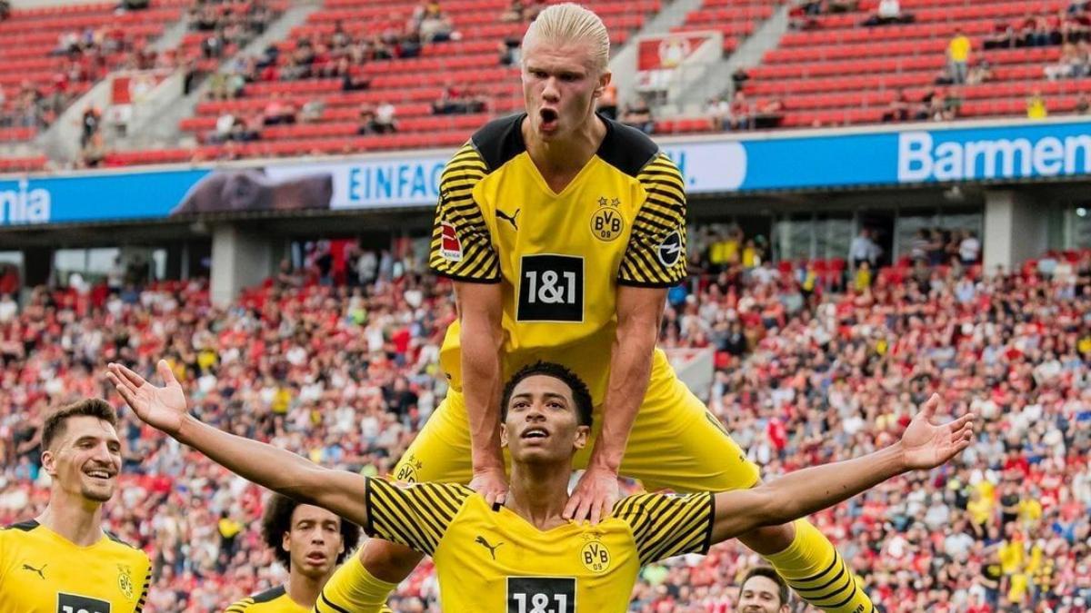 Jude Bellingham y Erling Haaland, durante su etapa en el Borussia Dortmund