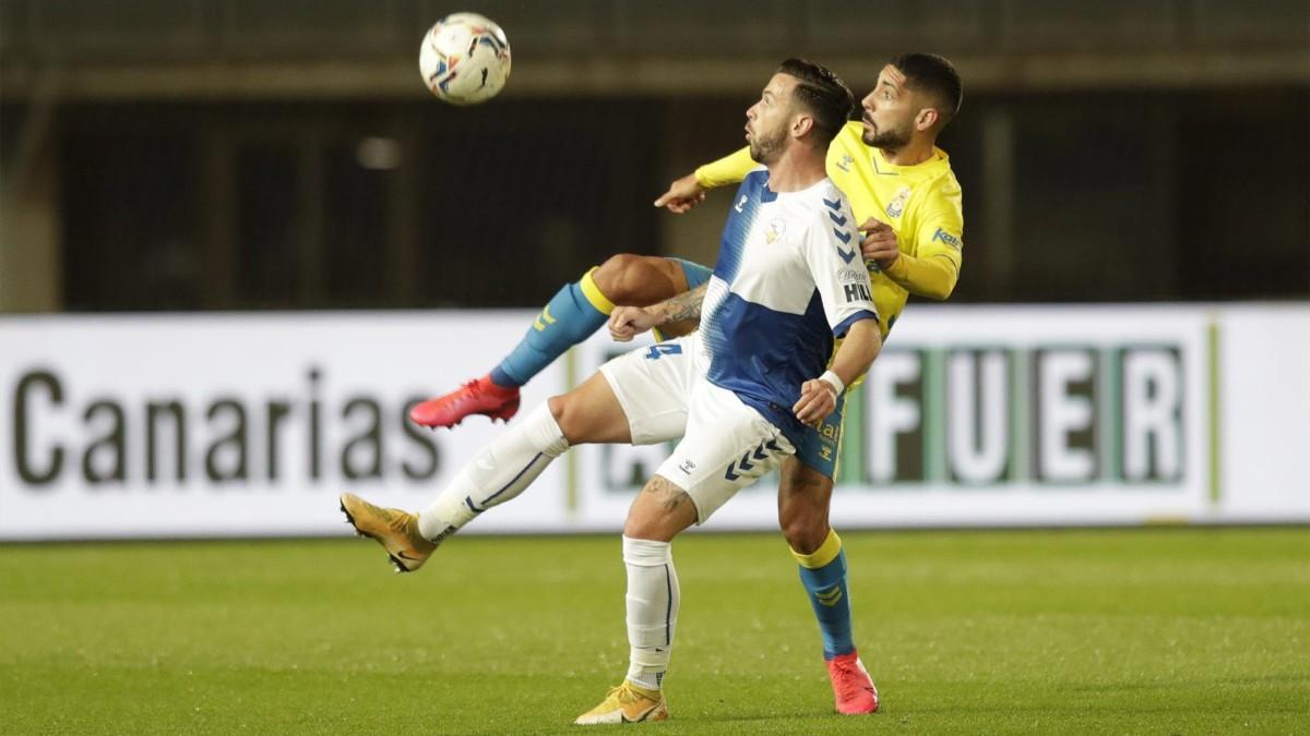 Álvaro Vázquez, en un partido contra la UD Las Palmas