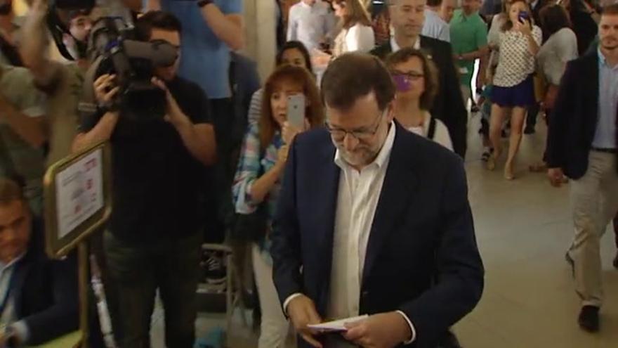 Vídeo | Así ha votado Rajoy