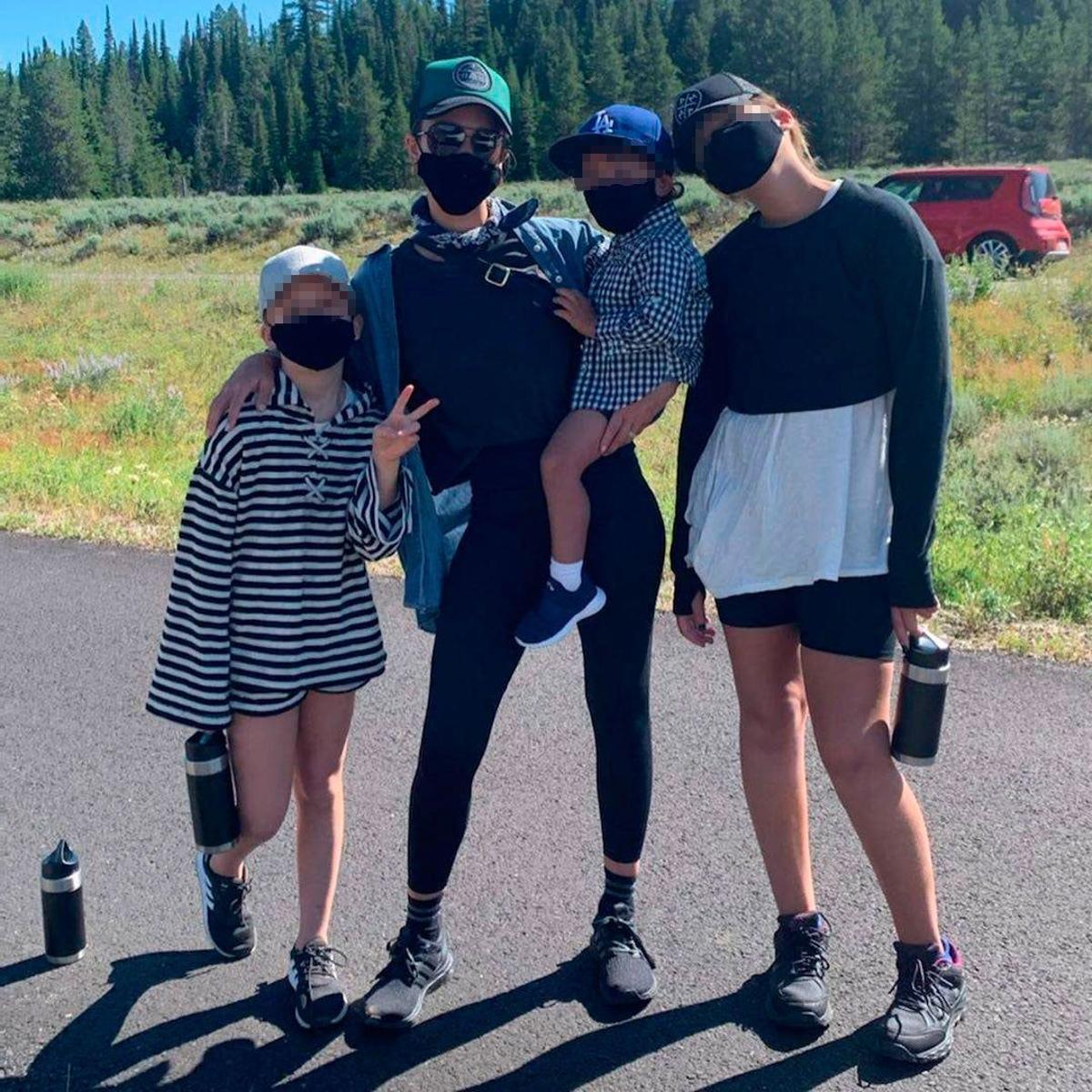 Jessica Alba con sus tres hijos: Honor, Haven y Hayes
