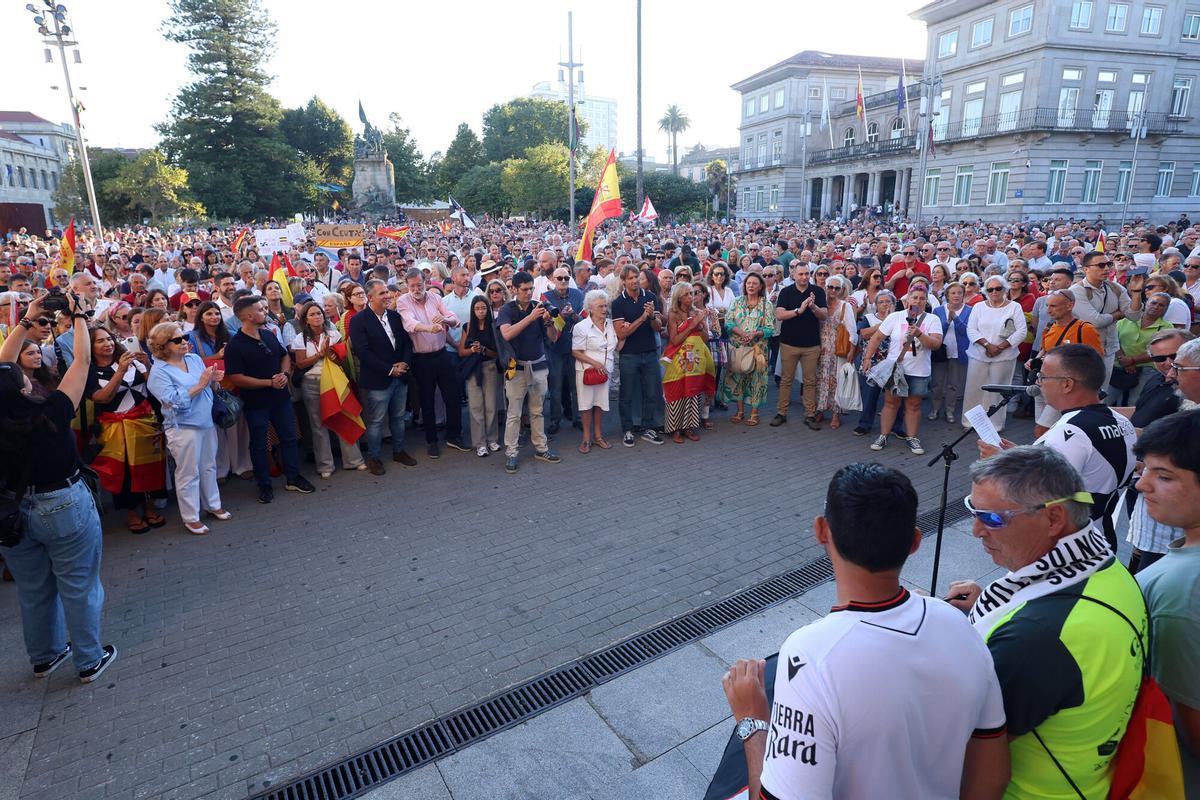 Manifestación por Ceuta en Pontevedra, con Mariano Rajoy