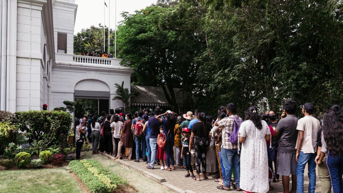 Protestas en Sri Lanka.