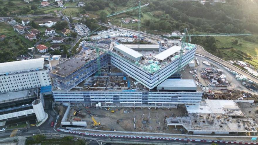 Obras de construcción del nuevo Hospital de Montecelo.   | // FDV