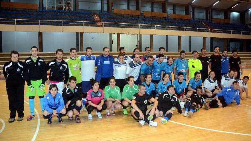 Los cuatro equipos presentes en el campeonato de ayer. // Rafa Vázquez