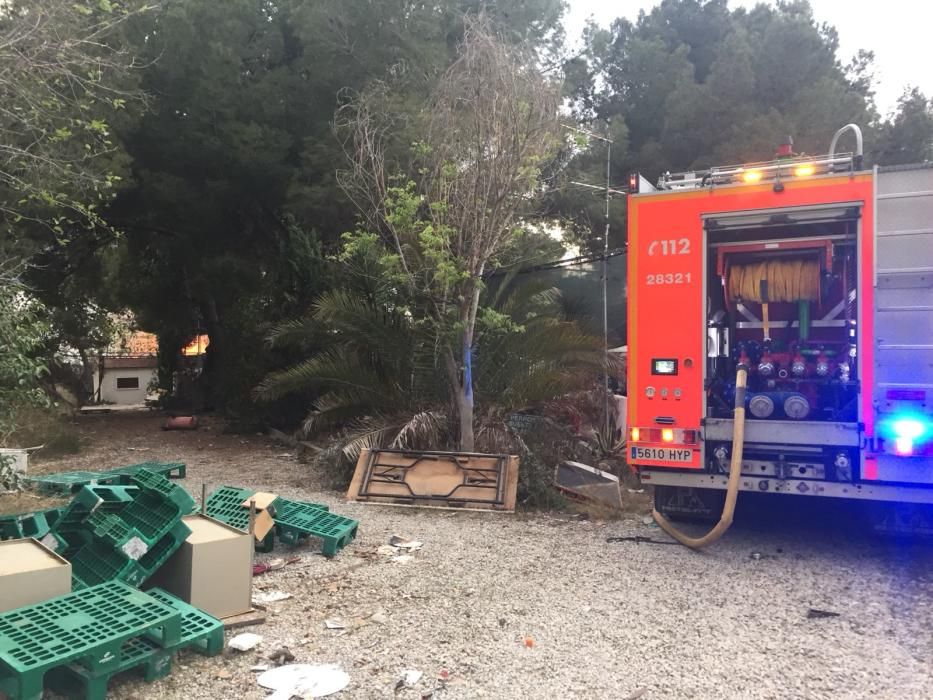 Incendio en un camping de Llíria