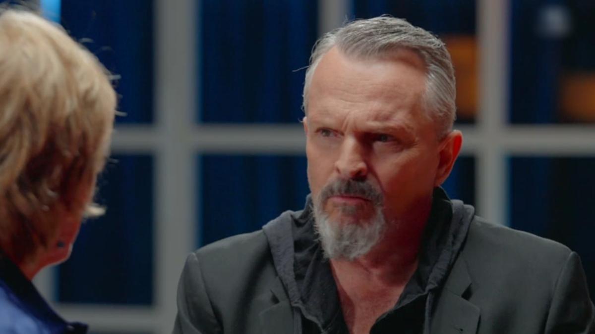 Miguel Bosé con Mercedes Milá