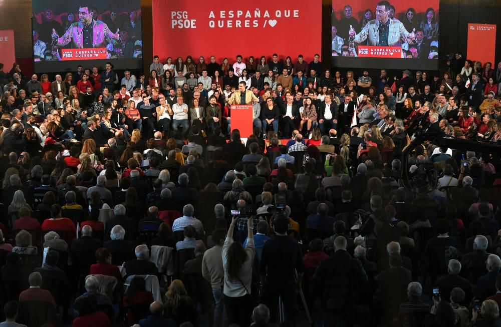 Mitin de Pedro Sánchez en A Coruña