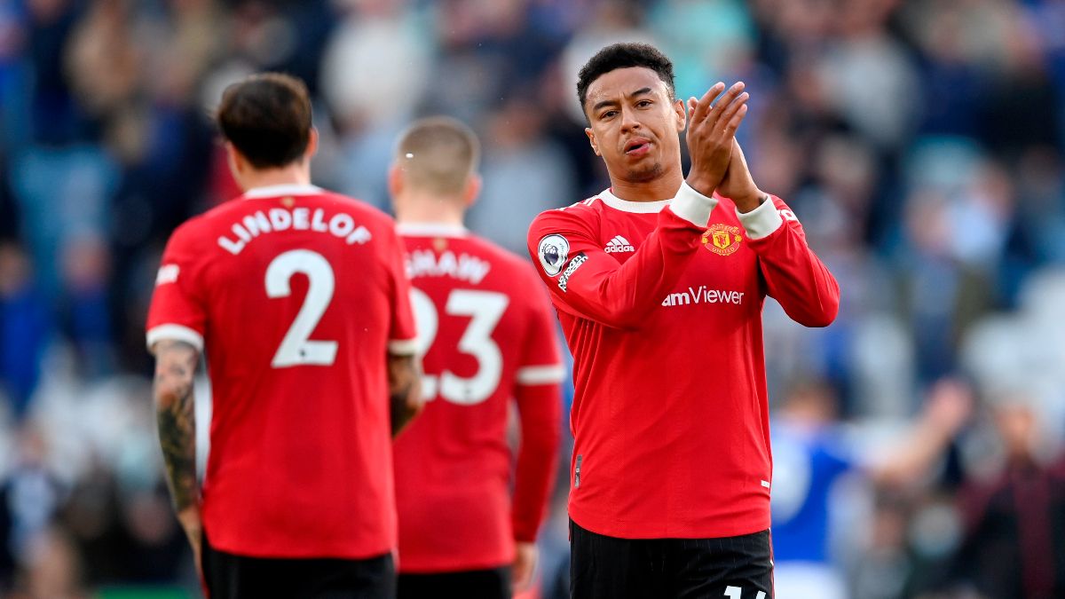 Jesse Lingard con el Manchester United