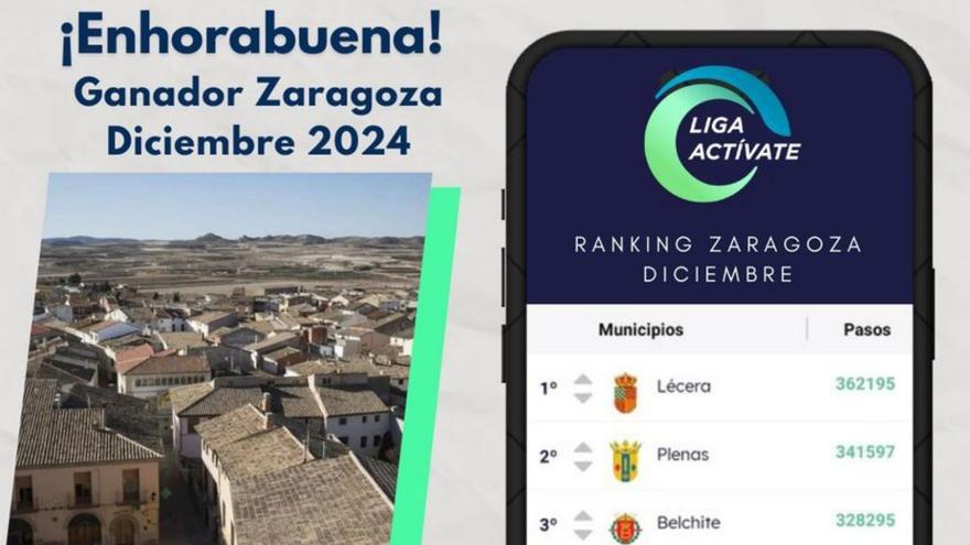 Lécera vence en el reto de pasos impulsado por la comarca. | SERVICIO ESPECIAL