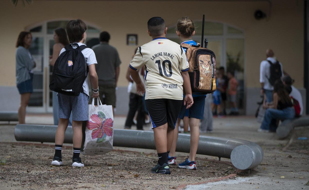 Alumnado de un instituto-escuela catalán, este curso.