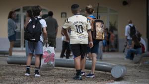 Alumnado de un instituto-escuela catalán, este curso.