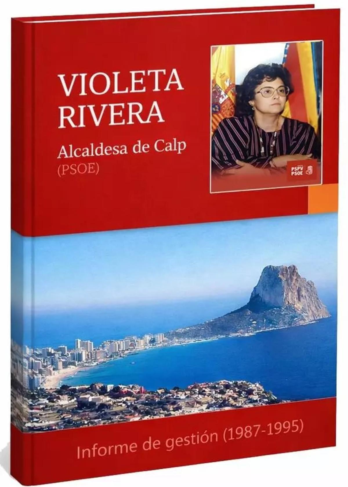 La portada del libro de Violeta Rivera