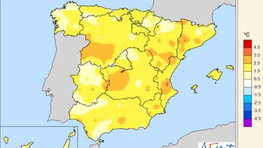 El enero más cálido en 55 años