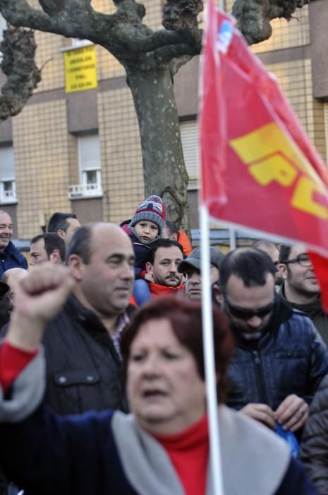 Protesta por el cierre del Pozo María Luisa