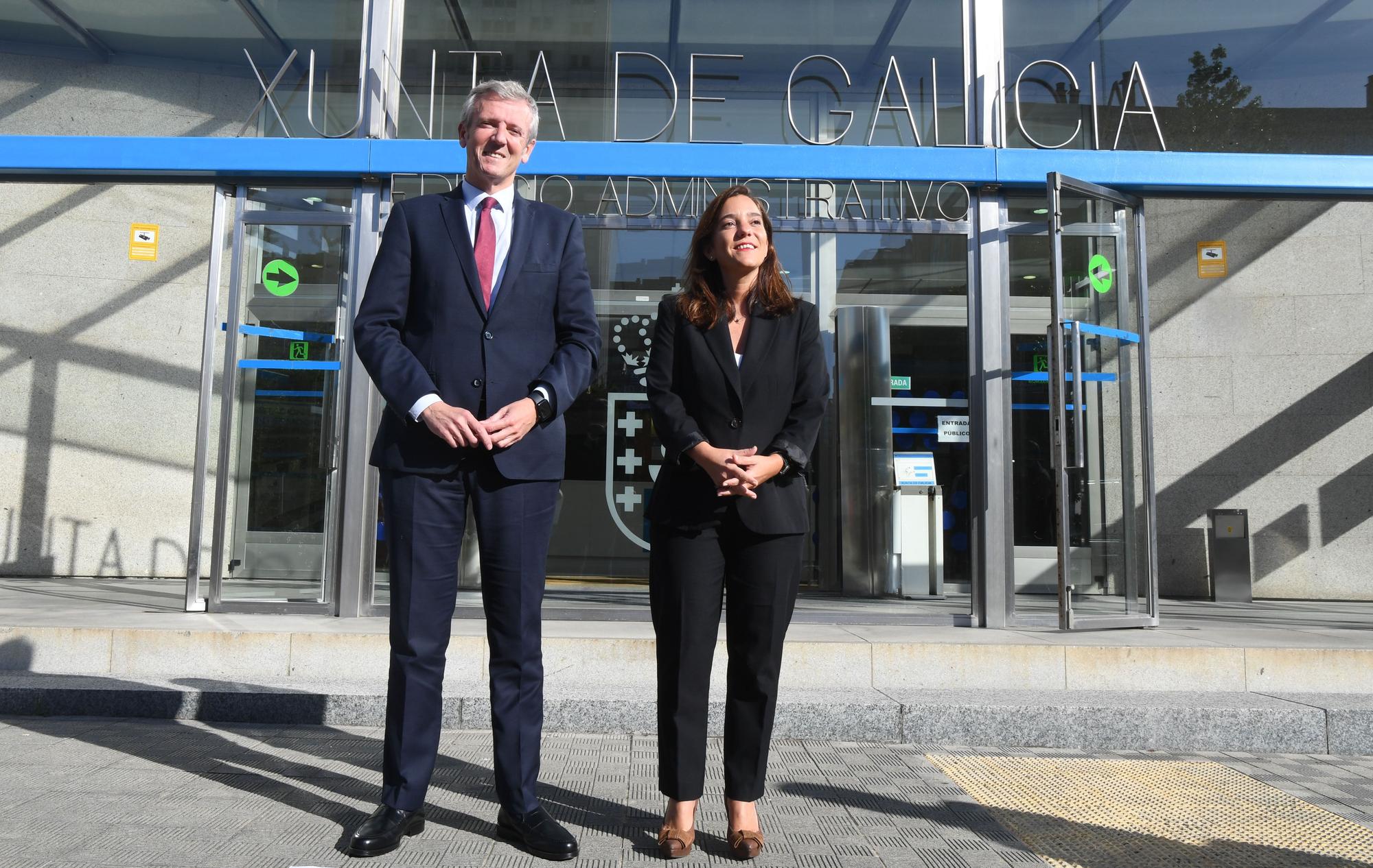 Primera reunión de Inés Rey y Alfonso Rueda