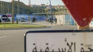 Frontera de Ceuta con Marruecos.