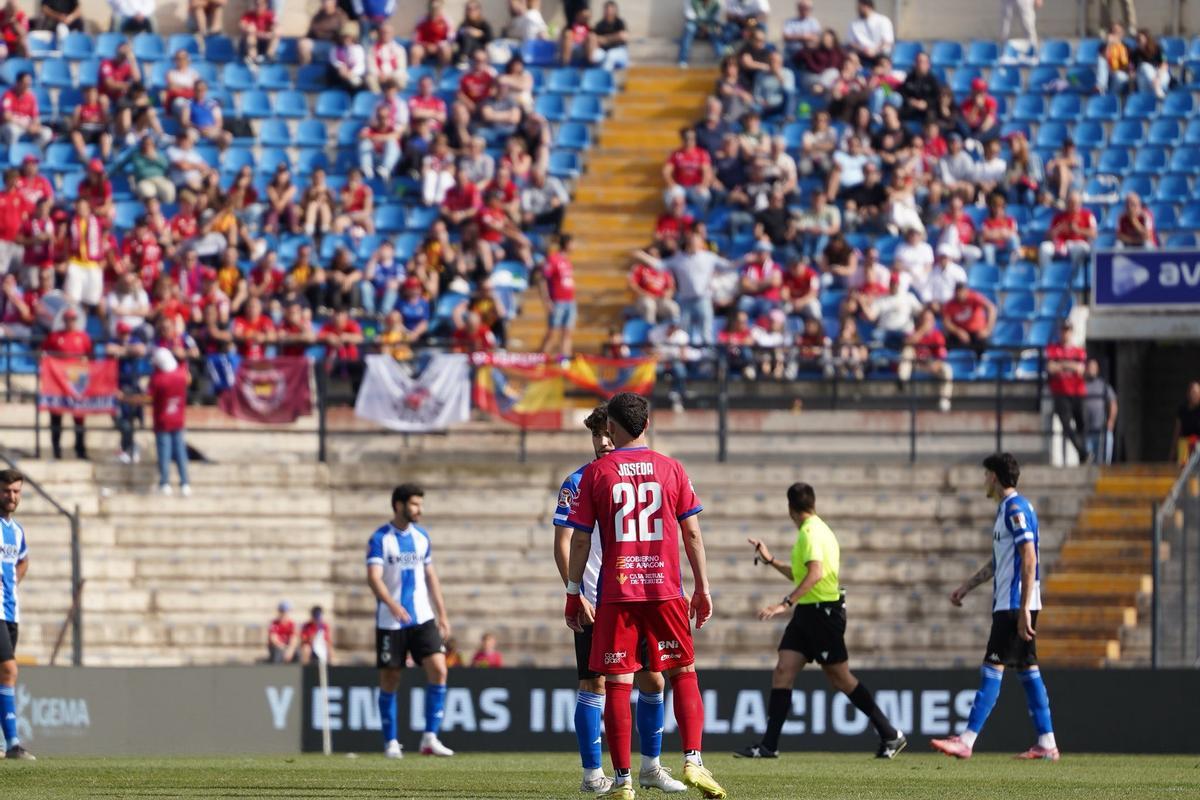 Imagen de un partido del Teruel esta temporada