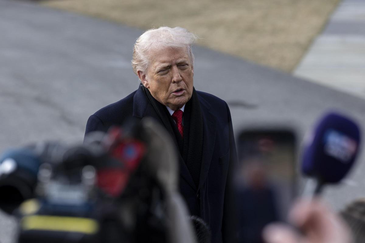 El presidente de Estados Unidos,  Donald Trump