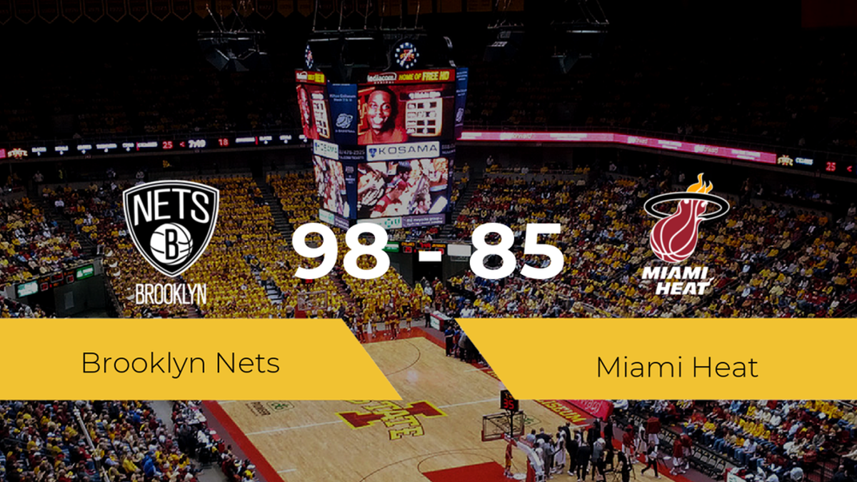 Victoria de Brooklyn Nets ante Miami Heat por 98-85