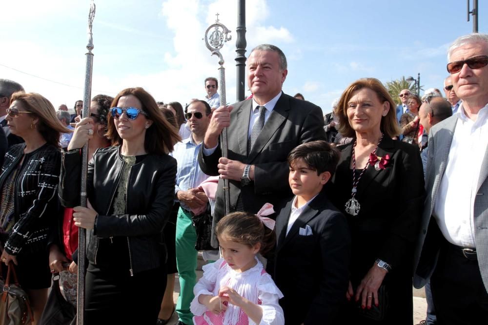 Desembarco de la nueva imagen de San Ginés de la Jara en Cartagena