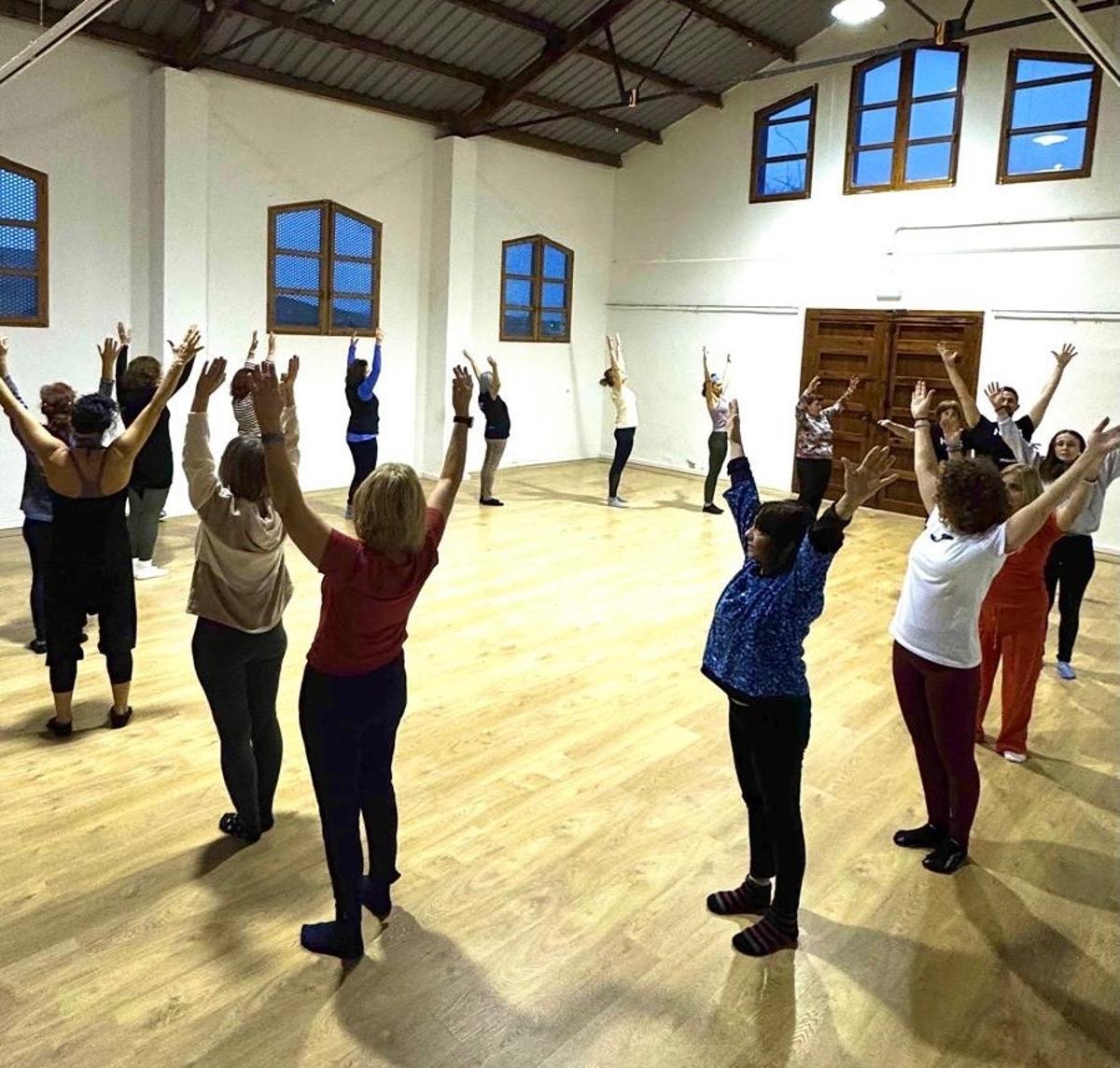 Uno de los talleres de danza.