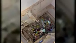 Vídeo | Así es el impactante aspecto del edificio derrumbado de Badalona